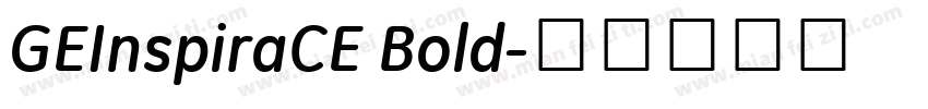GEInspiraCE Bold字体转换